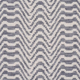 Schumacher Stepped Chevron Indigo Fabric