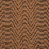 Schumacher Stepped Chevron Sepia Fabric