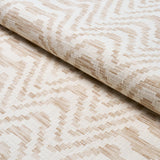 Schumacher Stepped Chevron Linen Fabric