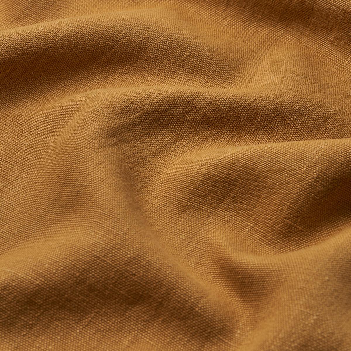 Schumacher Jumi Stonewashed Linen Ochre Fabric