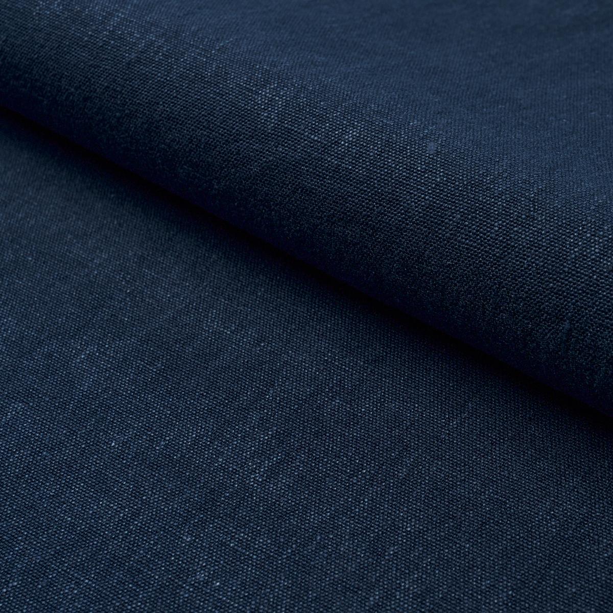 Schumacher Jumi Stonewashed Linen Navy Fabric