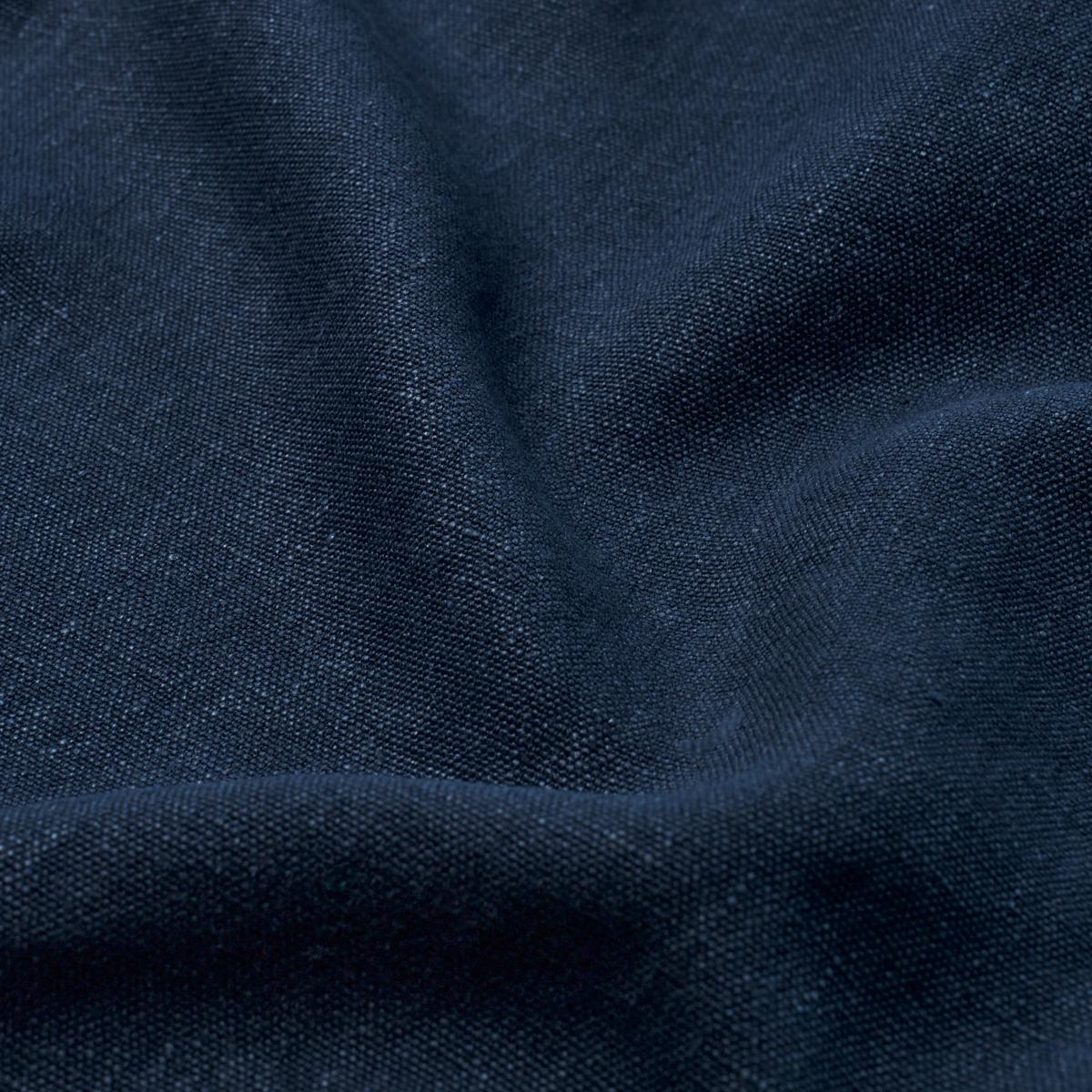 Schumacher Jumi Stonewashed Linen Navy Fabric