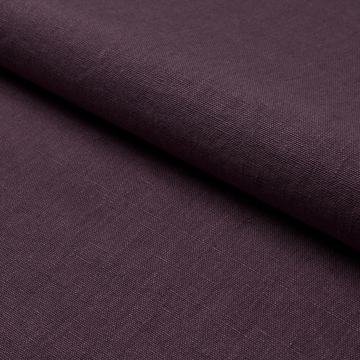 Schumacher Jumi Stonewashed Linen Aubergine Fabric