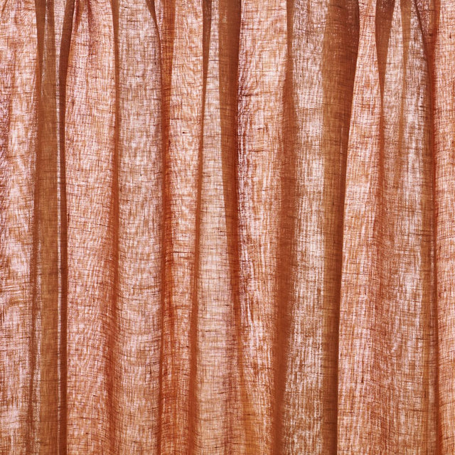 Schumacher Aya Sheer Rust Fabric