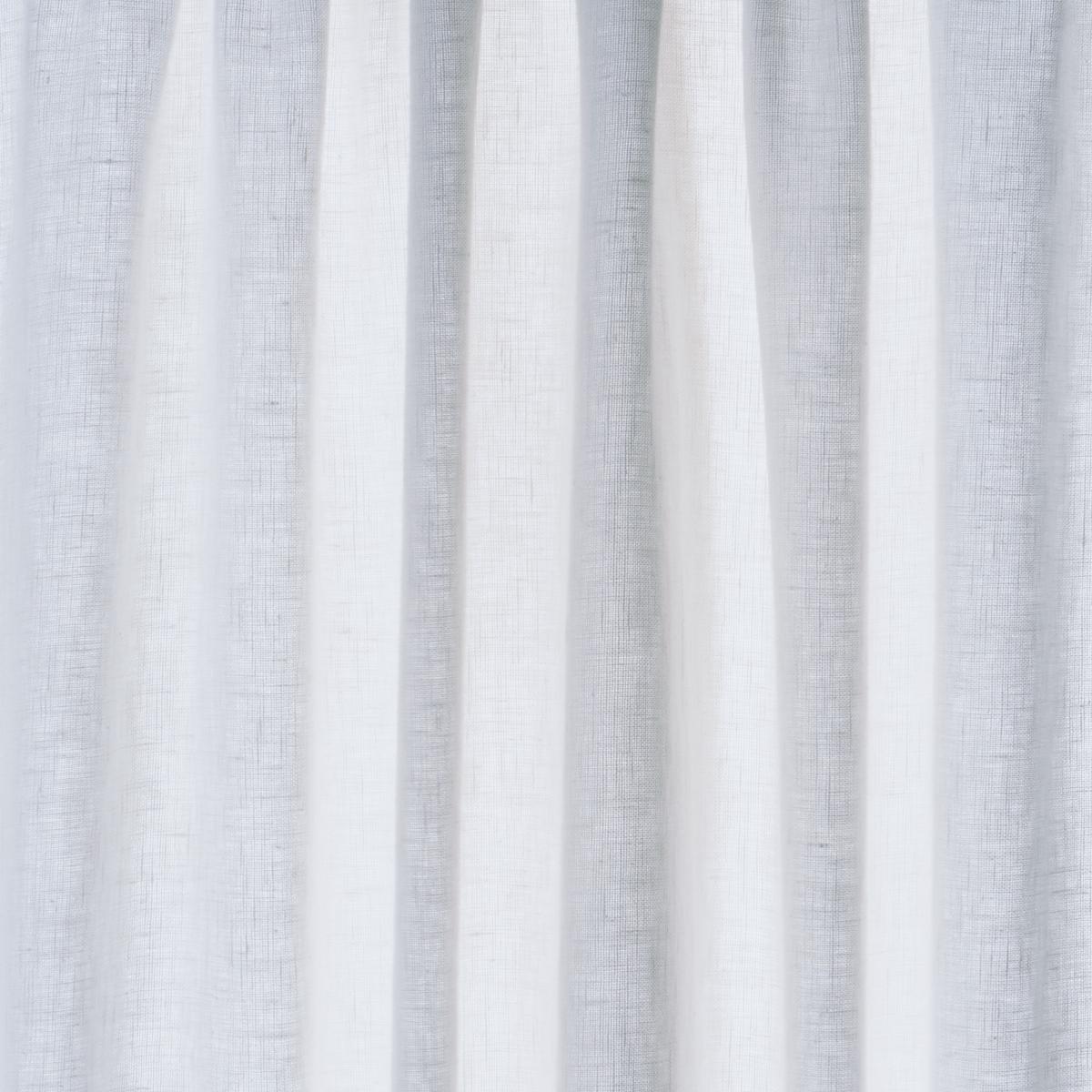 Schumacher Leslie Stonewashed Sheer White Fabric
