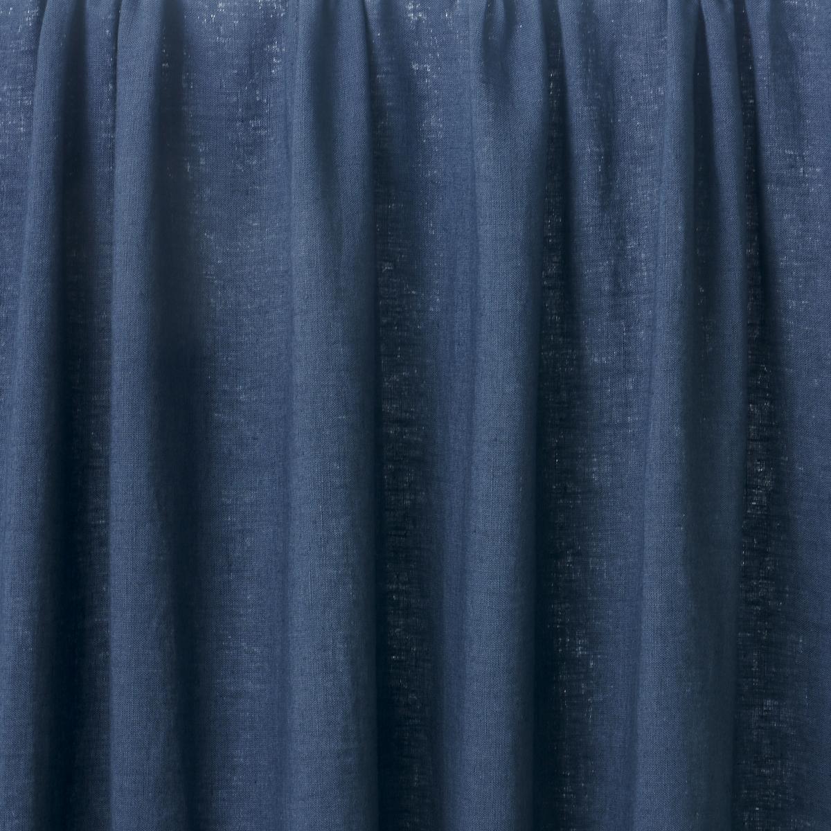 Schumacher Leslie Stonewashed Sheer Navy Fabric