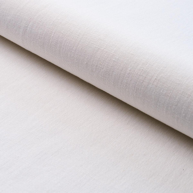 Schumacher Kai Linen White Fabric