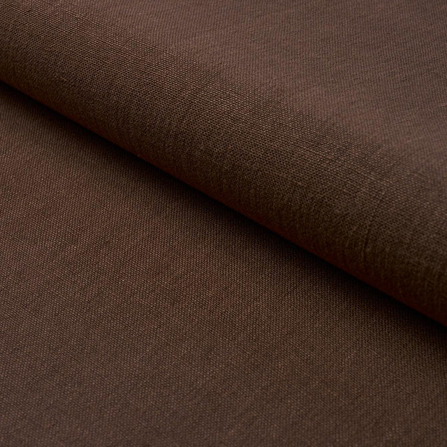 Schumacher Kai Linen Chocolate Fabric