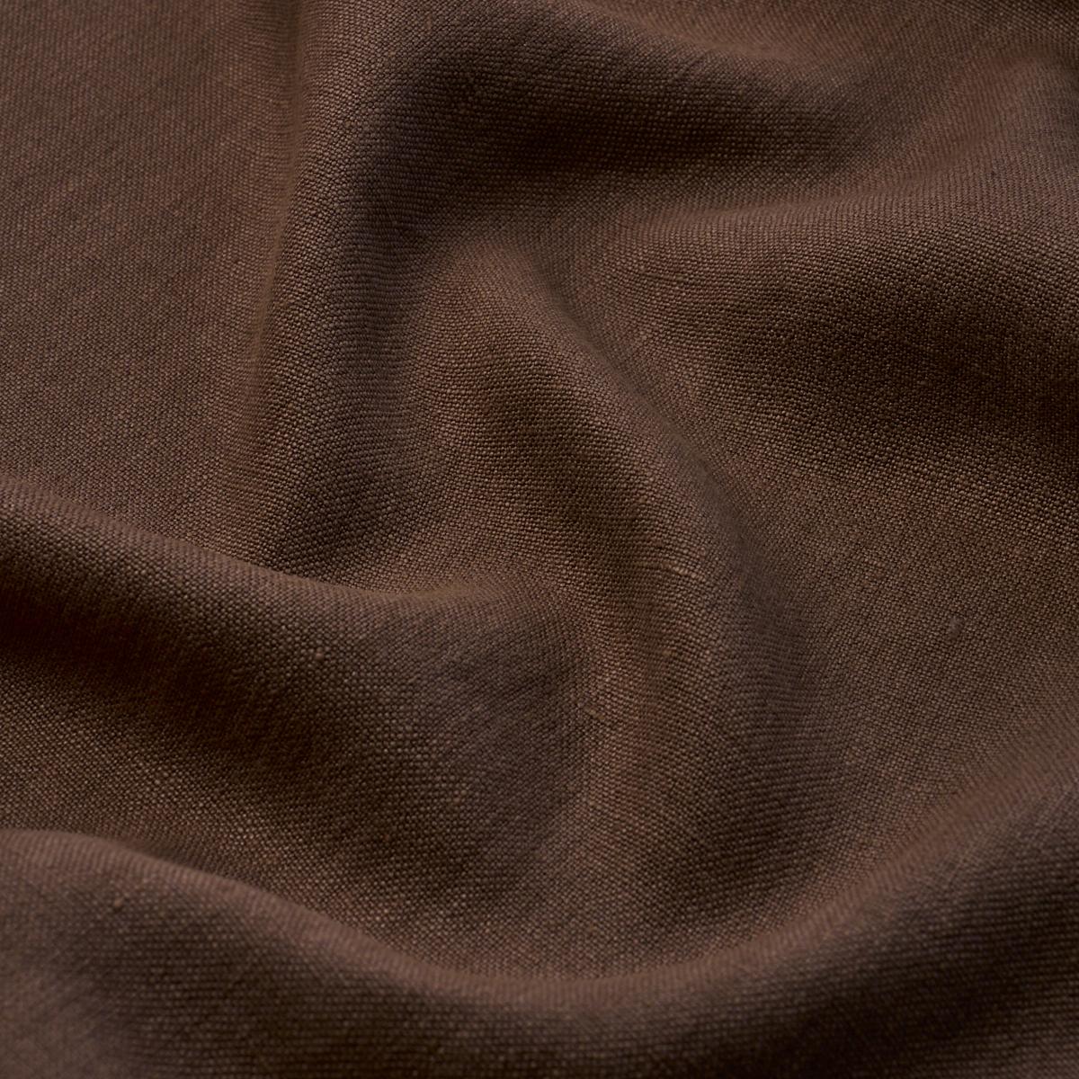Schumacher Kai Linen Chocolate Fabric