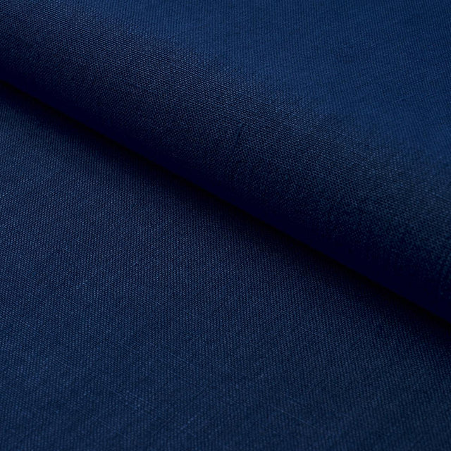Schumacher Kai Linen Navy Fabric