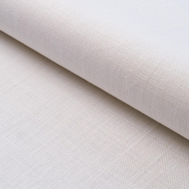 Schumacher Leo Glazed Linen Ivory Fabric