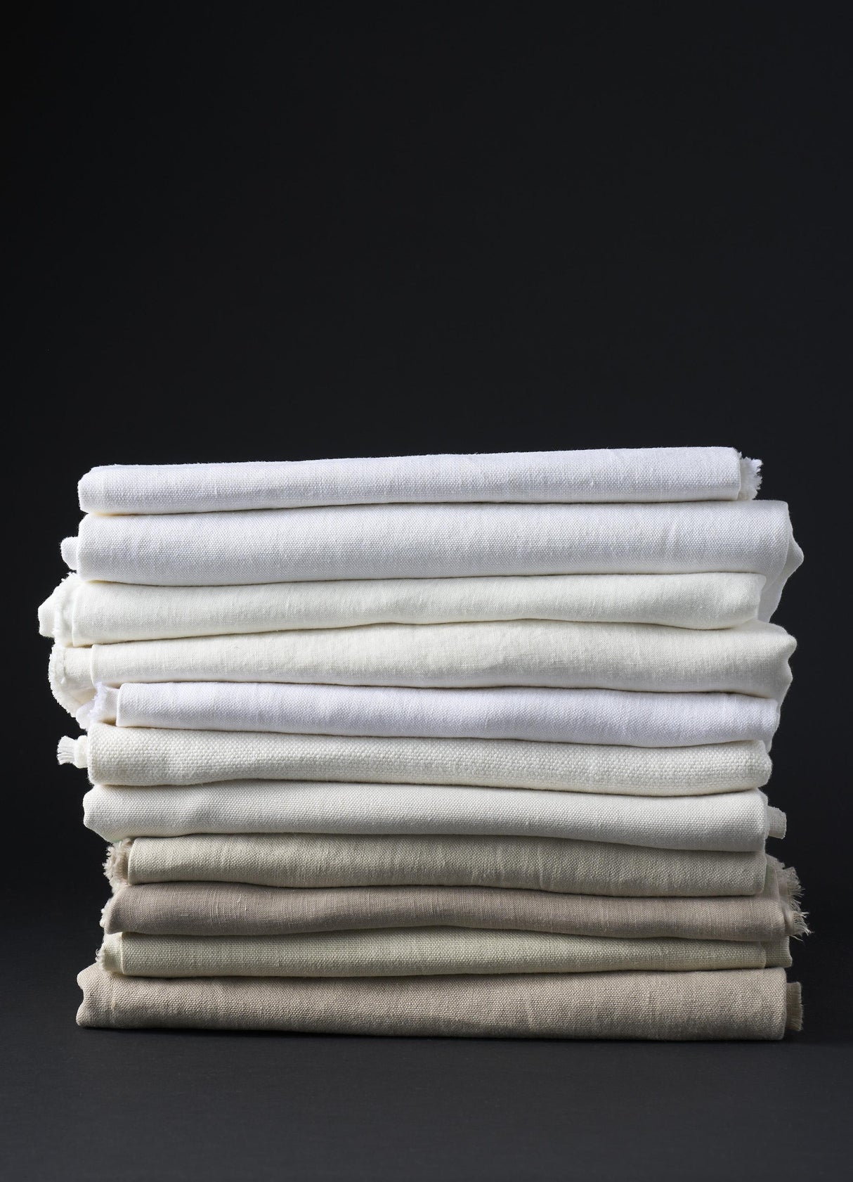 Schumacher Leo Glazed Linen Ivory Fabric