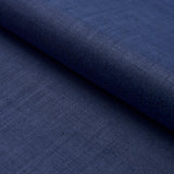 Schumacher Leo Glazed Linen Navy Fabric