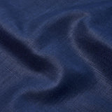 Schumacher Leo Glazed Linen Navy Fabric
