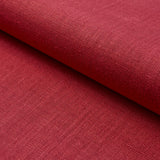 Schumacher Leo Glazed Linen Red Fabric
