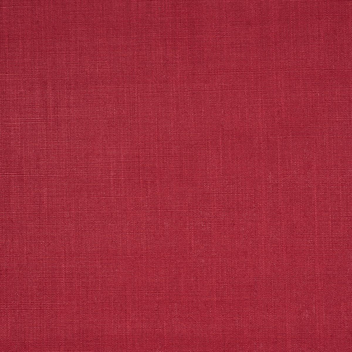 Schumacher Leo Glazed Linen Red Fabric