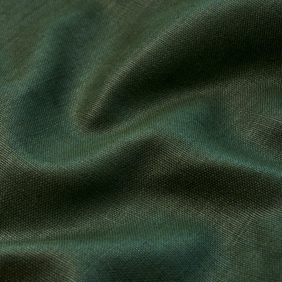 Schumacher Leo Glazed Linen Boxwood Fabric