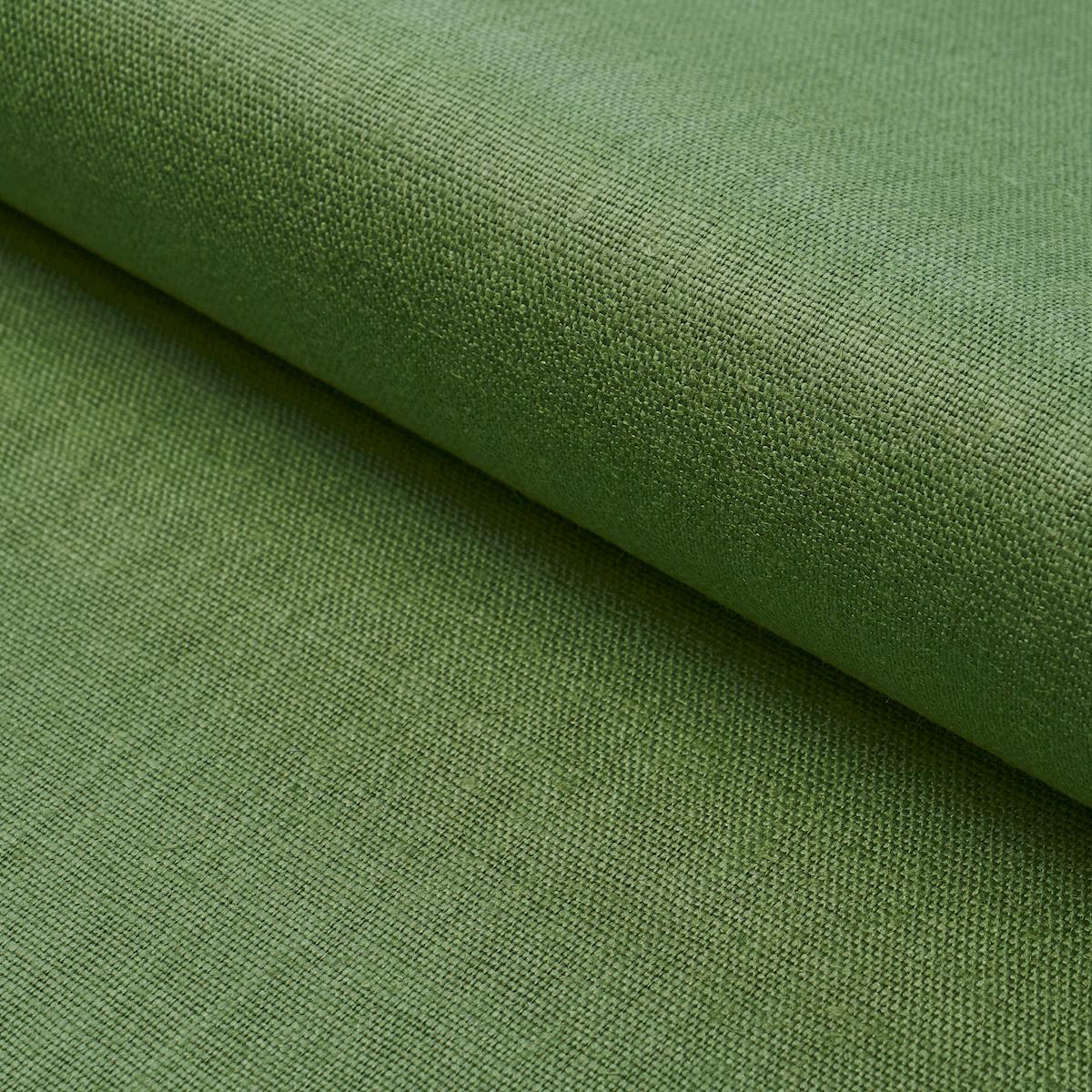 Schumacher Leo Glazed Linen Leaf Fabric