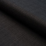 Schumacher Leo Glazed Linen Black Fabric