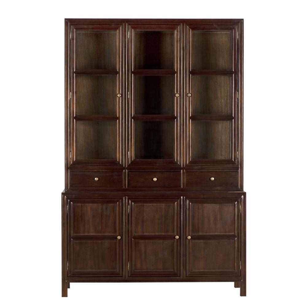 NOIR Colonial Hutch Hand Rubbed Brown