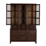 NOIR Colonial Hutch Hand Rubbed Brown