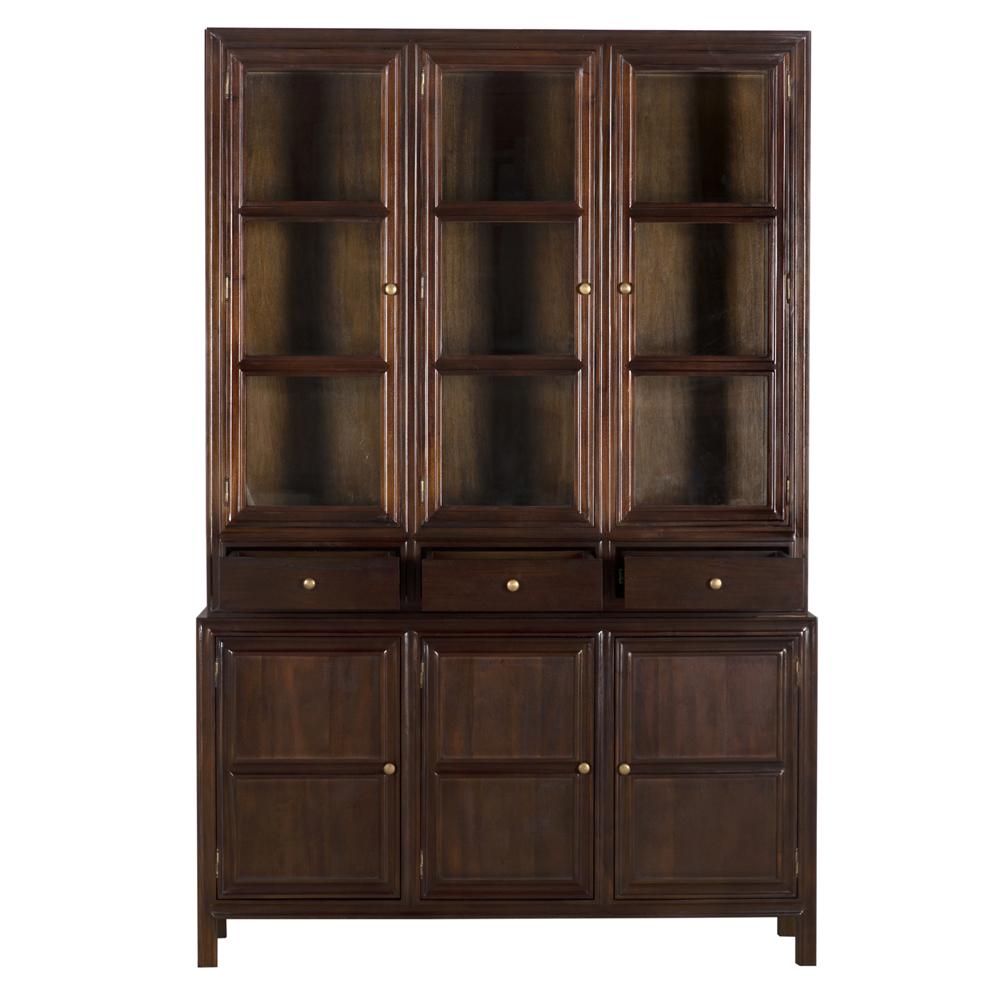 NOIR Colonial Hutch Hand Rubbed Brown