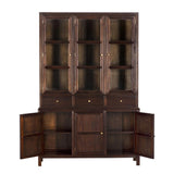 NOIR Colonial Hutch Hand Rubbed Brown