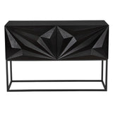 NOIR Small Zurich Console Ebony Walnut with Steel