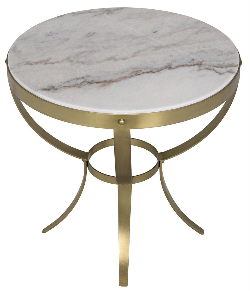 NOIR Byron Side Table Antique Brass