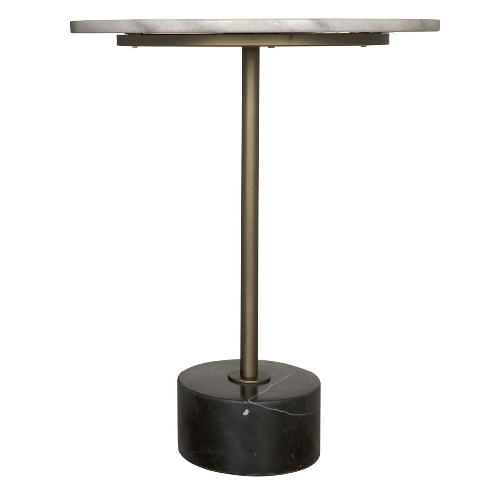 NOIR Santosha Side Table with Stone Top