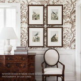 Brunschwig & Fils BIRD AND THISTLE BEIGE Wallpaper
