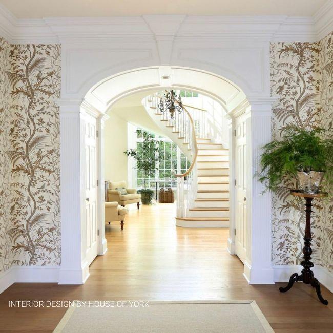 Brunschwig & Fils BIRD AND THISTLE BEIGE Wallpaper