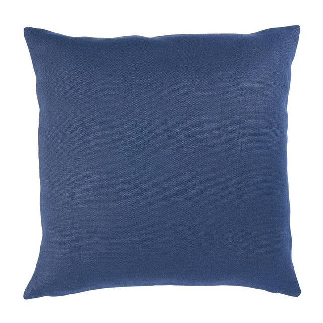 Schumacher Piet Performance Linen Indigo 18" x 18" Pillow