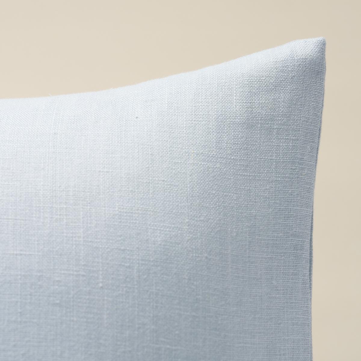 Schumacher Ciel 22" x 22" Lange Glazed Linen Pillow
