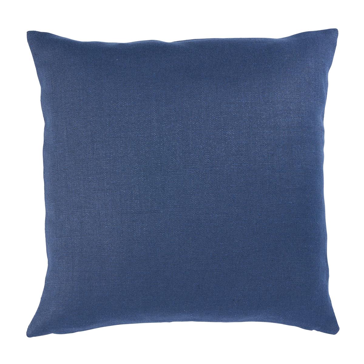 Schumacher Piet Performance Linen Indigo 20" x 20" Pillow