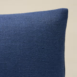 Schumacher Piet Performance Linen Indigo 16" x 12" Pillow