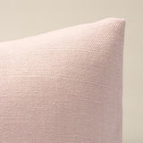 Schumacher Piet Performance Linen Rose Quartz 24" x 12" Pillow