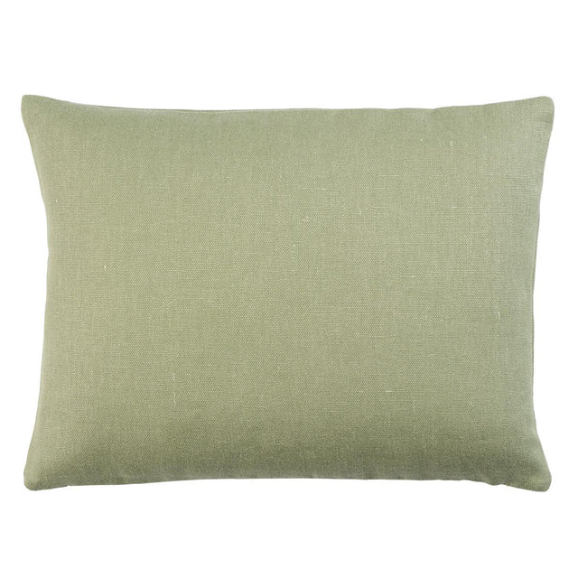 Schumacher Sage 16" x 12" Jumi Stonewashed Linen Pillow