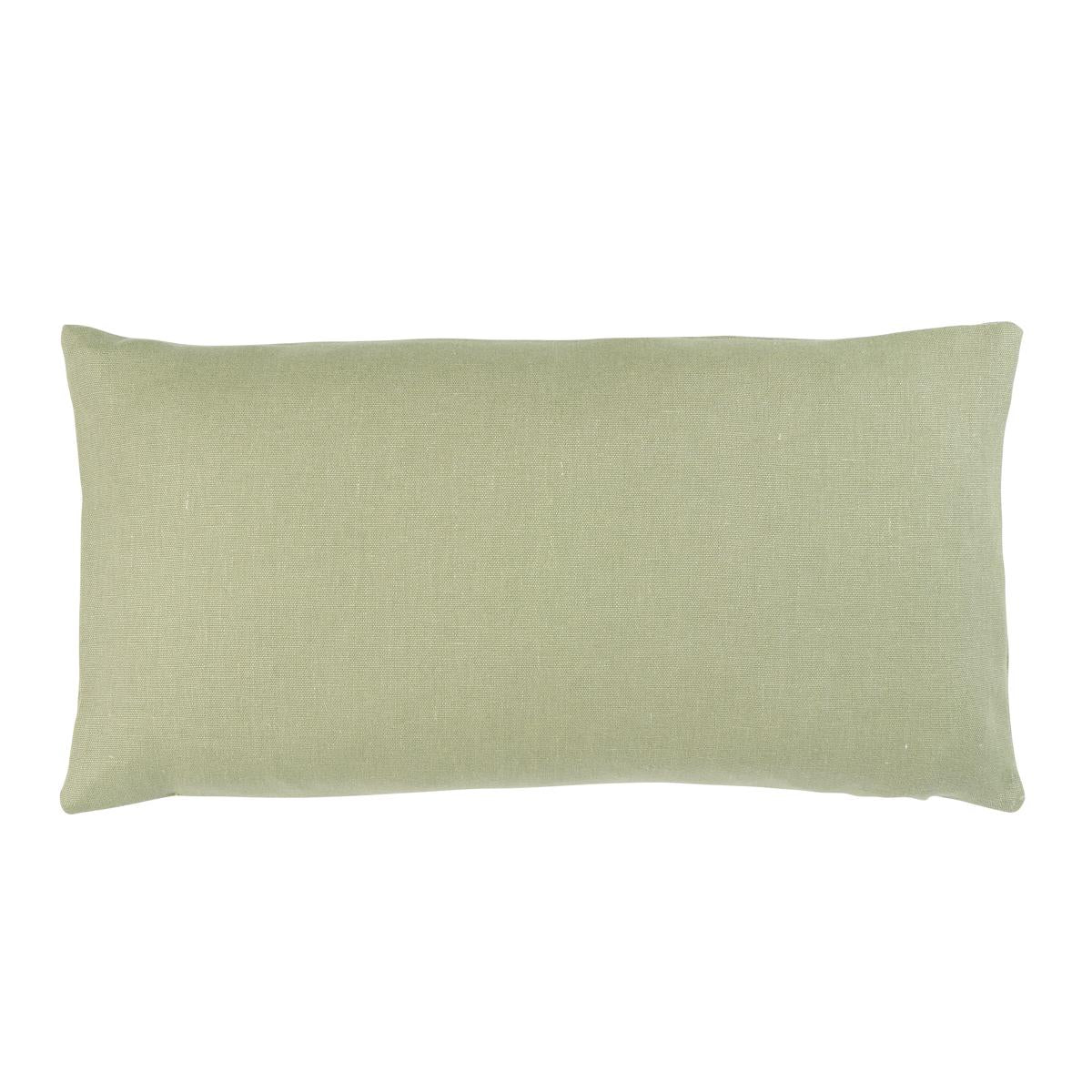 Schumacher Sage 24" x 12" Jumi Stonewashed Linen Pillow