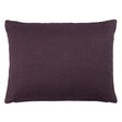 Schumacher Aubergine 16" x 12" Jumi Stonewashed Linen Pillow