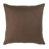 Schumacher Chocolate 18" x 18" Franc Linen Pillow