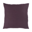 Schumacher Aubergine 20" x 20" Jumi Stonewashed Linen Pillow