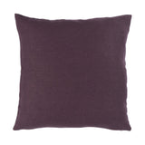 Schumacher Aubergine 20" x 20" Jumi Stonewashed Linen Pillow