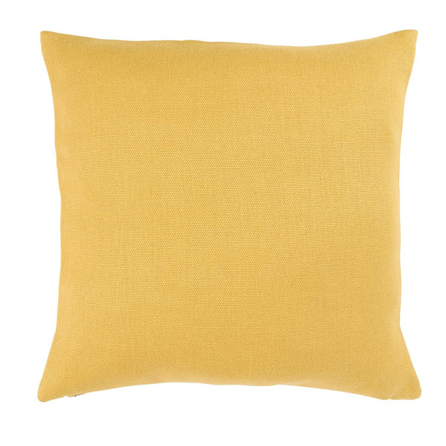Schumacher Ochre 18" x 18" Franc Linen Pillow
