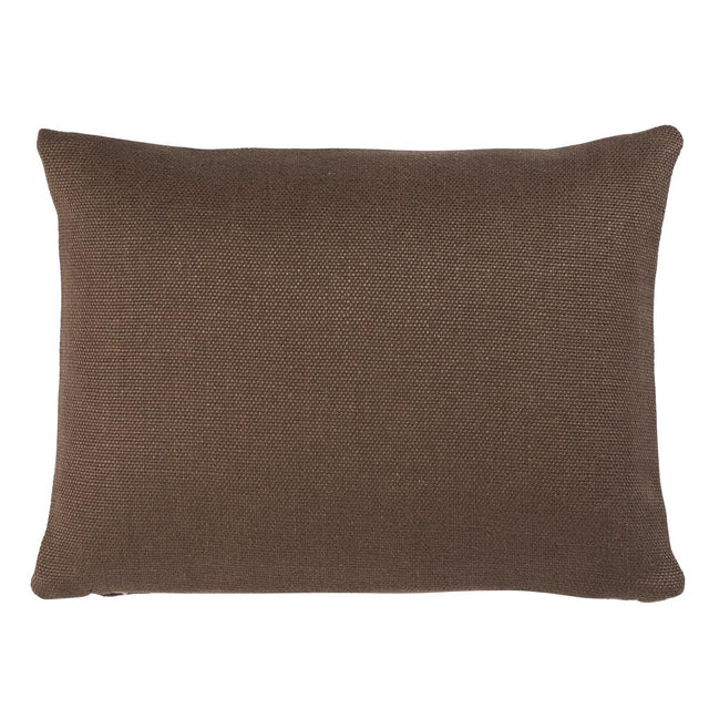 Schumacher Chocolate 18" x 12" Franc Linen Pillow