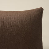 Schumacher Chocolate 18" x 12" Franc Linen Pillow