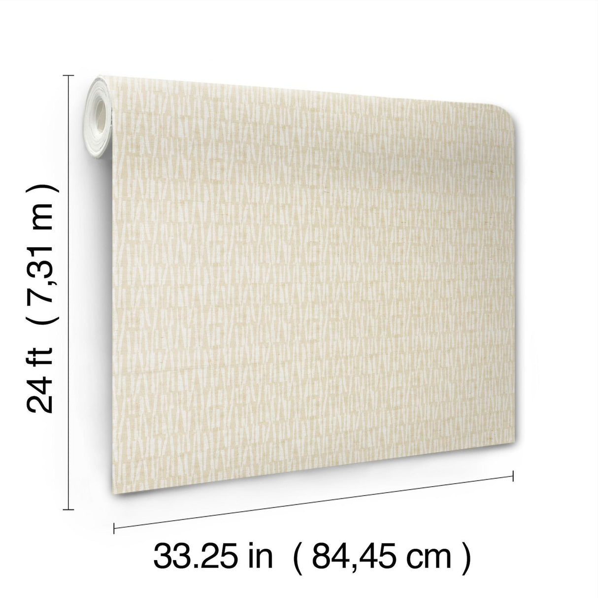 York Thatched Beige Wallpaper