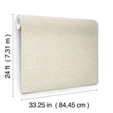 York Thatched Beige Wallpaper