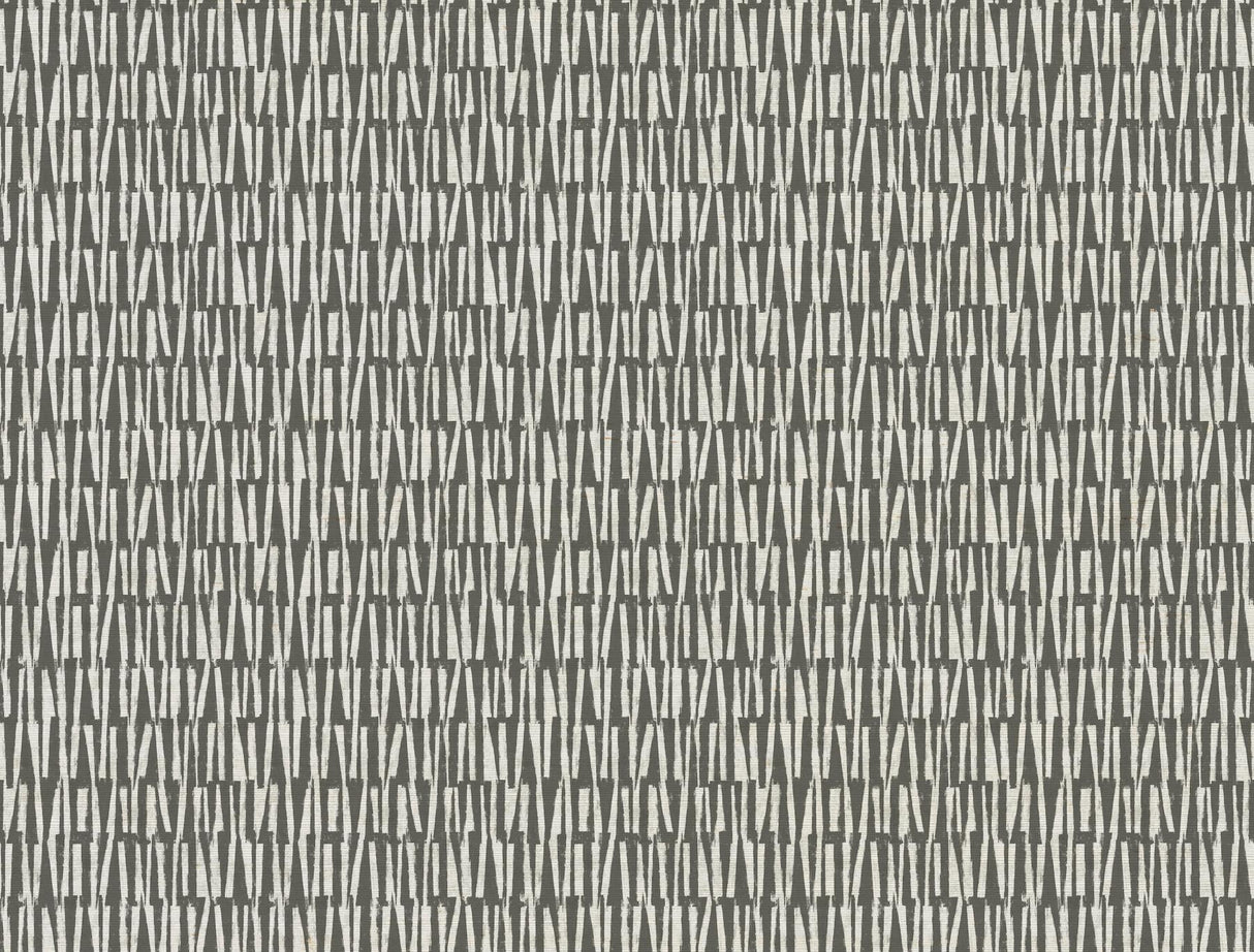 York Thatched Black Wallpaper