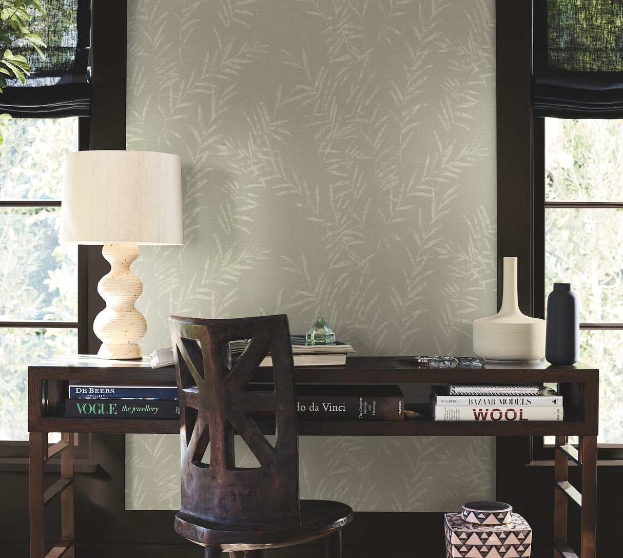 York Allerton Bamboo Beige Wallpaper